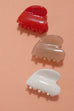 CELLULOSE VALENTINE HEART HAIR CLAW CLIPS | 40H852