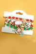 CHRISTMAS SANTA RUDOLPH HEISI BRACELETS SET OF 4 | 40B121