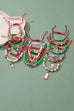 CHRISTMAS SANTA RUDOLPH HEISI BRACELETS SET OF 4 | 40B121