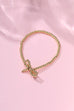 18K STAINLESS STEEL TARNISH FREE BOW BRACELET | 40B122