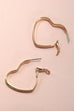 RADIANT GOLD HEART HOOP EARRINGS | 80E5508