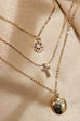 MULTI LAYER LOCKET CROSS CHARM NECKLACE | 80N1073