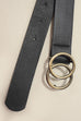 DOUBLE O BUCKLE FAUX LEATHER BELT | 40BT641