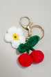 TRENDING KNITTED CHERRY BAG CHARM KEYCHAIN | 40KC113