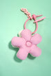 TRENDING PUFFY DAISY FABRIC BAG CHARM KEYCHAIN | 40KC114