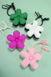 TRENDING PUFFY DAISY FABRIC BAG CHARM KEYCHAIN | 40KC114