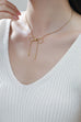 18K STAINLESS STEEL TARNISH FREE BOW NECKLACE | 40NK355