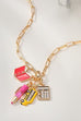 BACK TO SCHOOL TEACHER PENCIL BOOK CHARM NECKLACE | 40NK356