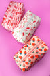 STRAWBERRY WESTERN BOW MAKEUP COSMETIC POUCH BAG | 40P544