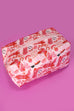 STRAWBERRY WESTERN BOW MAKEUP COSMETIC POUCH BAG | 40P544