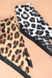 ANIMAL LEOPARD PRINT SILKY FEEL BANDANA SCARF | 40SC632