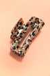 RECTANGLE LEOPARD ANIMAL DESIGN HAIR CLAW CLIPS | 40H859