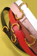 FAUX LEATHER GOLD HORSESHOE BELTS | 40BT642