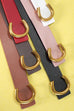 FAUX LEATHER GOLD HORSESHOE BELTS | 40BT642