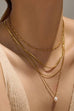 18K STAINLESS STEEL TARNISH FREE LAYERED NECKLACE | 40NK359