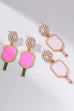 PICKLEBALL PEARL RACKET DROP EARRINGS | 40E323