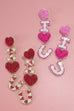 VALENTINE I LOVE YOU SEED BEAD EARRINGS | 91E5203