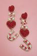 VALENTINE I LOVE YOU SEED BEAD EARRINGS | 91E5203