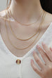 18K STAINLESS STEEL TARNISH FREE LAYERED NECKLACE | 40NK362