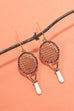 TENNIS RACKET RHINESTONE DROP EARRINGS | 31E40395