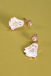 WHITE EPOXY GHOST DROP PEARL POST EARRINGS | 31E40370