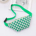 CHECKERED FANNY BAG WAIST CROSSBODY SLING BAG | 40P545