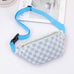 CHECKERED FANNY BAG WAIST CROSSBODY SLING BAG | 40P545