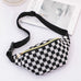 CHECKERED FANNY BAG WAIST CROSSBODY SLING BAG | 40P545