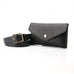 FAUX LEATHER SLIM ENVELOPE POUCH WAIST BELT BAG | 40BT646