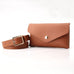 FAUX LEATHER SLIM ENVELOPE POUCH WAIST BELT BAG | 40BT646