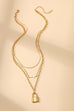 18K STAINLESS STEEL TARNISH FREE LAYERED NECKLACE | 40NK371