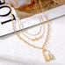 18K STAINLESS STEEL TARNISH FREE LAYERED NECKLACE | 40NK371