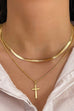 18K STAINLESS STEEL TARNISH FREE CROSS NECKLACE | 40NK372