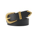 CLASSIC WESTERN CARVED BUCKLE FAUX LEATHER BELT | 40BT647