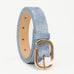 MODERN RECTANGLE BUCKLE FAUX LEATHER BELT | 40BT648