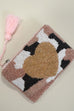 VALENTINE HEART GOLD TASSEL SEED BEADED COIN PURSE | 91CP907