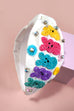 EASTER BUNNYS BEADED RHINESTONE HEADBAND HAIR BAND | 91HB540