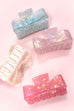 BOW PVC ACRYLIC HAIR CLAW CLIPS | 40H869