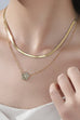 18K STAINLESS STEEL TARNISH FREE CLOVER NECKLACE | 40NK9384