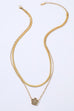 18K STAINLESS STEEL TARNISH FREE CLOVER NECKLACE | 40NK9384