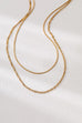 18K STAINLESS STEEL TARNISH FREE LAYERED NECKLACE | 40NK405