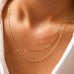 18K STAINLESS STEEL TARNISH FREE LAYERED NECKLACE | 40NK405