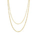 18K STAINLESS STEEL TARNISH FREE LAYERED NECKLACE | 40NK405