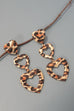 ANIMAL DESIGN TRIO HEART DROP EARRINGS | 80E5865