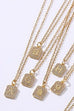 18K STAINLESS STEEL RHINESTONE INITIAL NECKLACE | 40NK411