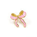 GOLD SILVER COLORFUL ENAMEL BOW EARRINGS | 40E346-EAR