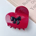 VALENTINE EMBEDDED BOW ON A HEART HAIR CLAW CLIPS | 40H875