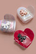 VALENTINE EMBEDDED BOW ON A HEART HAIR CLAW CLIPS | 40H875