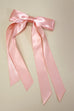 LONG DOUBLE BOW SATIN HAIR CLIP | 40H878