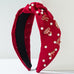 PEARL BOW HAIR BAND HEADBAND | 40HB161